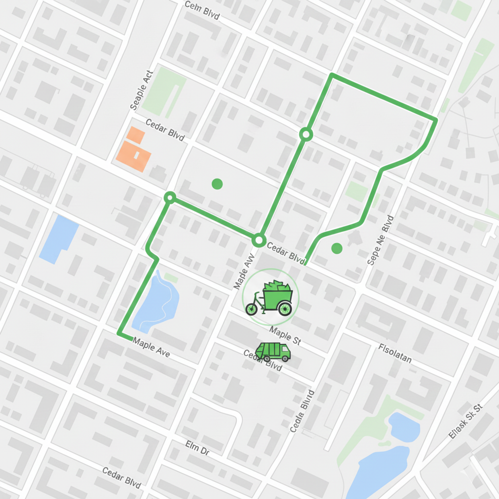 Borla Wura collection route map